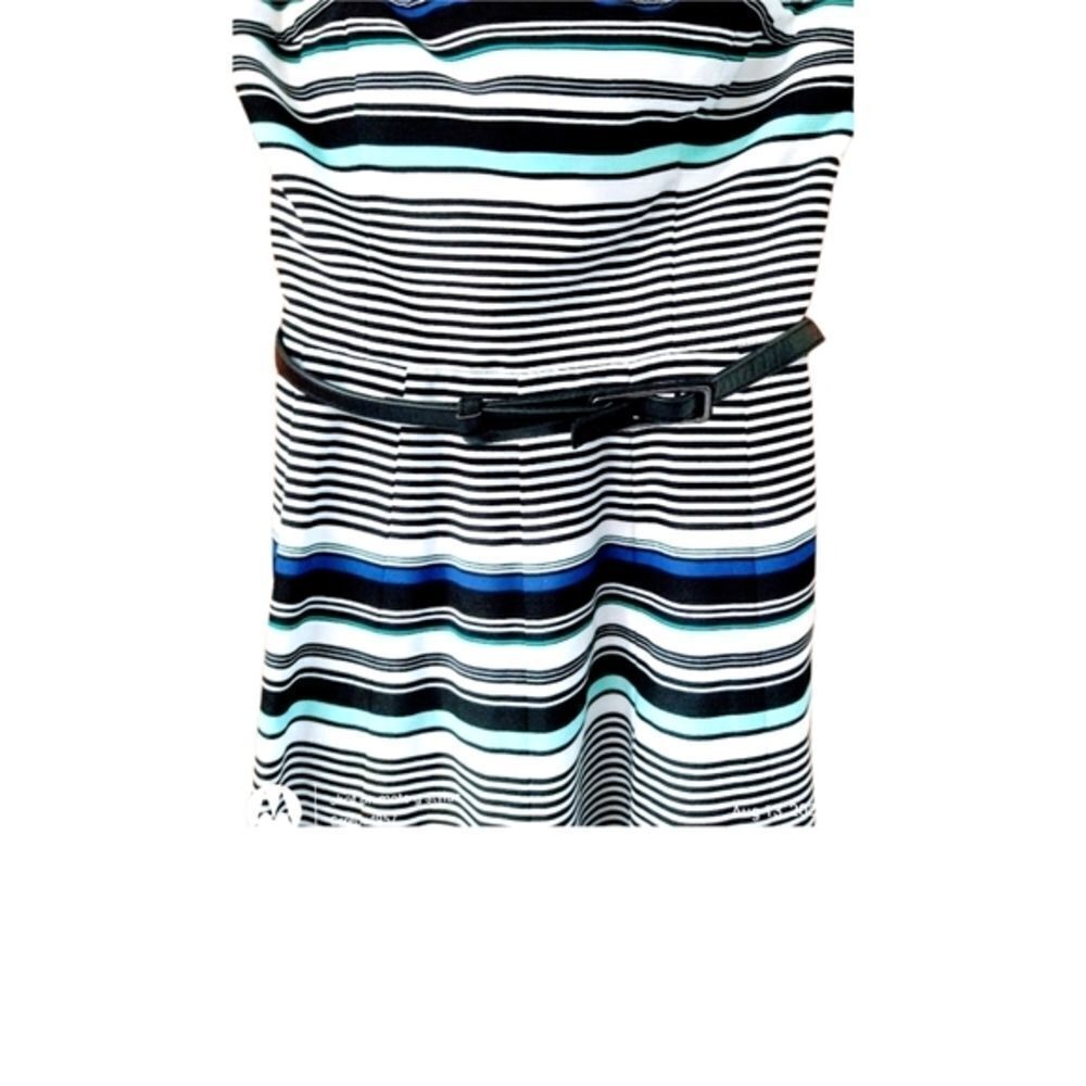 White House Black Market Sleeveless Stripped Mini dress. - Picture 3 of 10